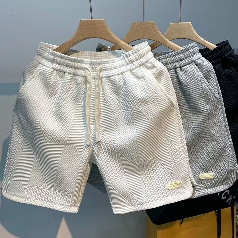 Summer Men Casual Loose Drawstring Shorts