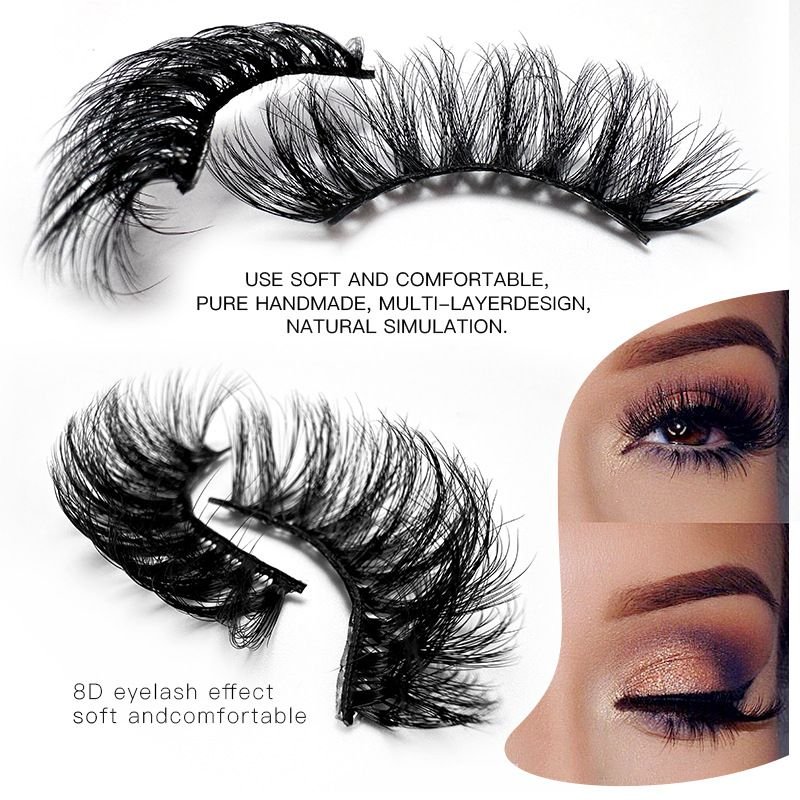 Fashion Imitation Mink Hair False Eyelashes False Nail Set