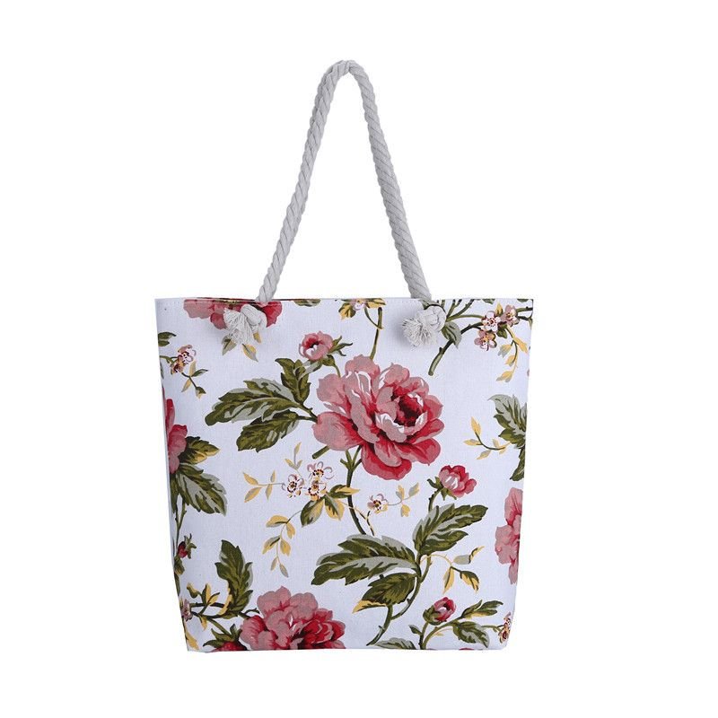 Bohemian Double-Face Printed Canvas Tote Bag