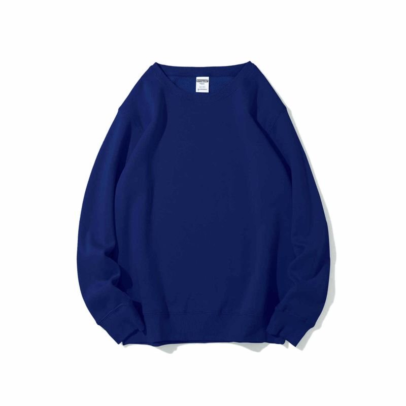 Men Casual 400g Thickened Heavy Fleece-Lined Crew Neck Sweatshirt Custom