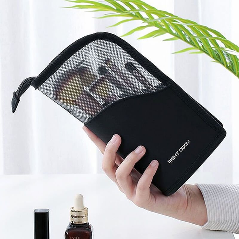 Women Simple Vertical Large Capacity Waterproof Cosmetic Bag