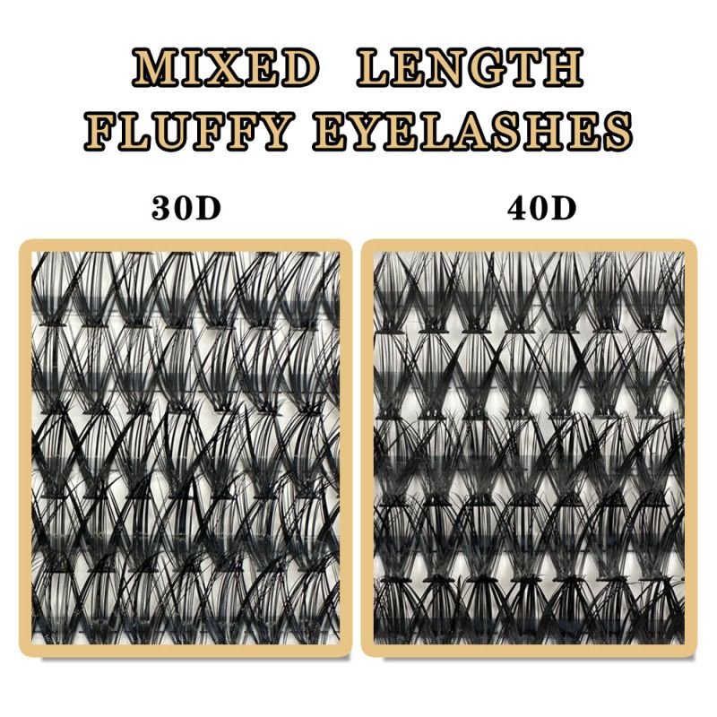 Women Simple Single Cluster Natural Grafting Segmented False Eyelashes