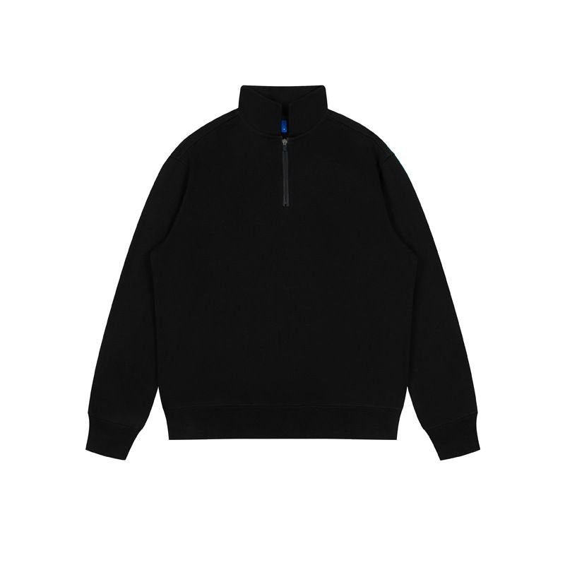 Custom Logo Heavy 350g Unisex Solid Color Stand Collar Sweatshirt