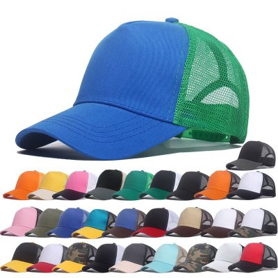Summer Simple Fashion Mesh Breathable Color Matching Sunshade Cap