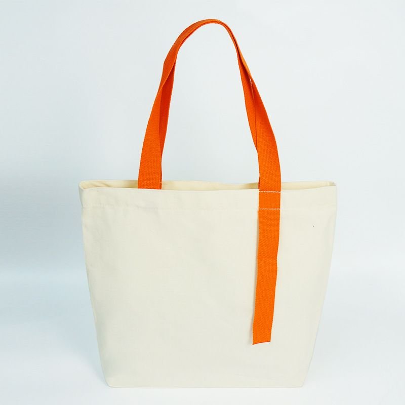 Simple Multicolor Ribbon Canvas Tote Bag