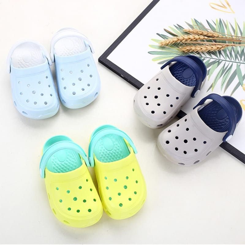 Kids Cute Cartoon Pattern Non-slip Hole Hole Shoes