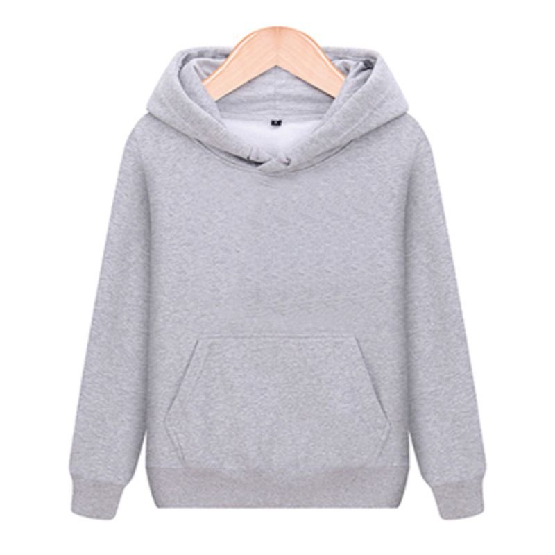 Pure Cotton Casual Pullover Thickened Fleece-Lined Solid Color Spring And Autumn Loose Women'S Hoodie Custom