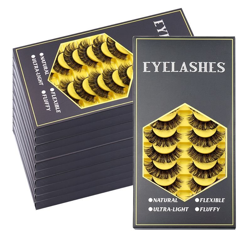 Women Simple Natural Soft Thick 10 Pairs Of False Eyelashes