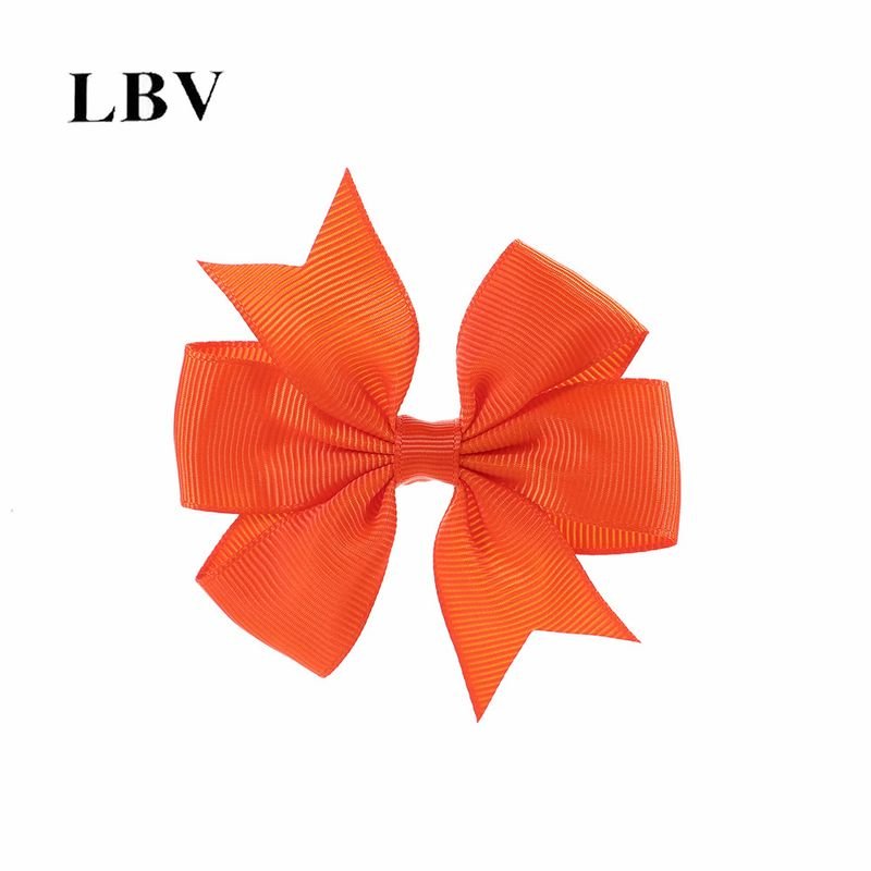 Kids Girls Cute Solid Color Bow Hairpin