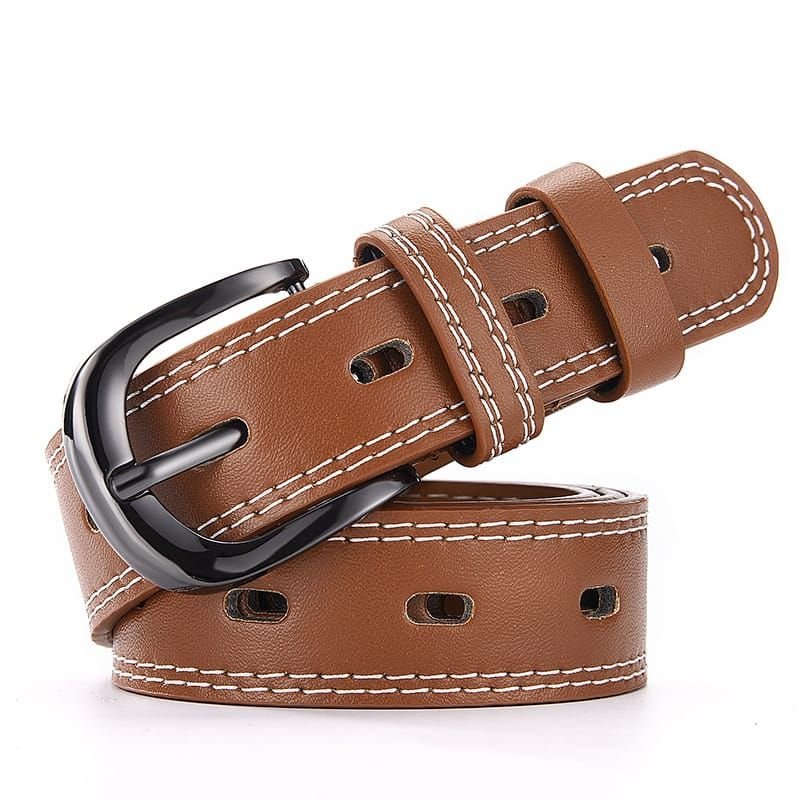 Retro Hollow Design Horseshoe Buckle Belt