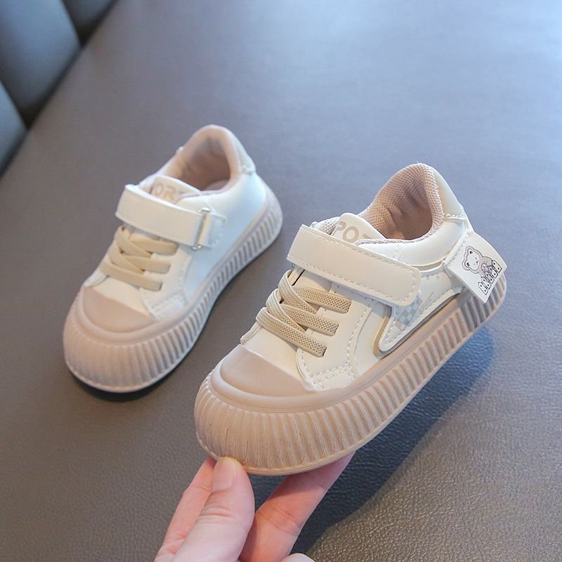 Kids Unisex Casual Cute Velcro Lace-Up Thick-Soled Flat Sneakers