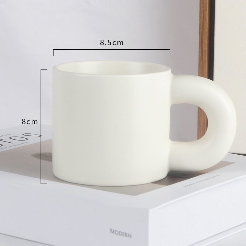 White Ceramic Mug Custom Logo Print