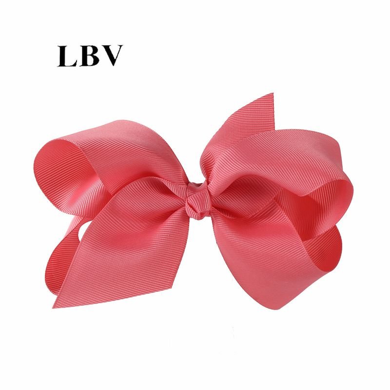Kids Girls Cute Solid Color Bow Hairpin