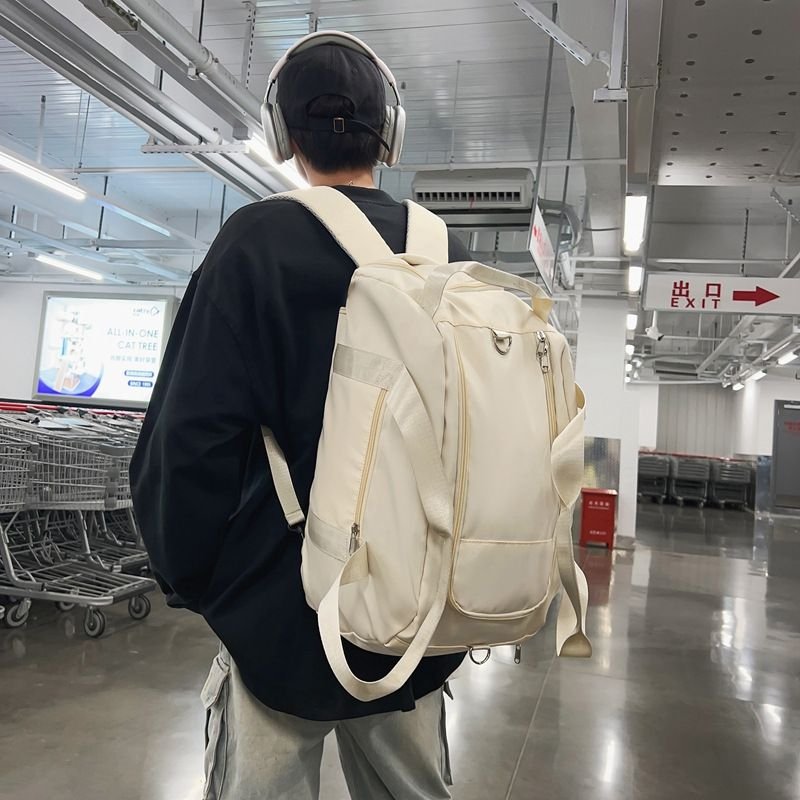 Men Leisure Sports Large Capacity Nylon Duffle Bag