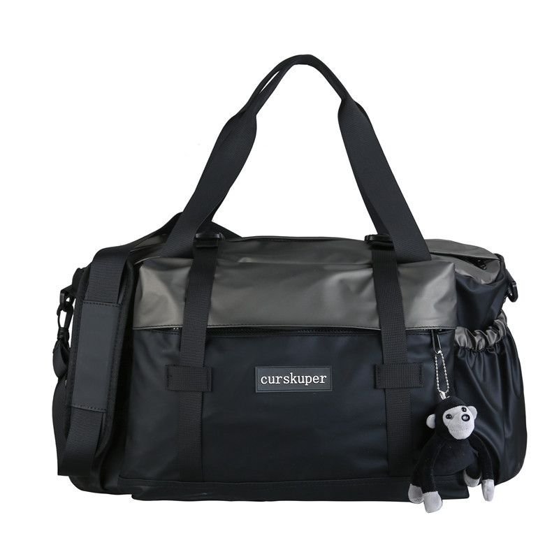 Men Leisure Sports Alphabet Large Capacity Nylon Duffle Bag
