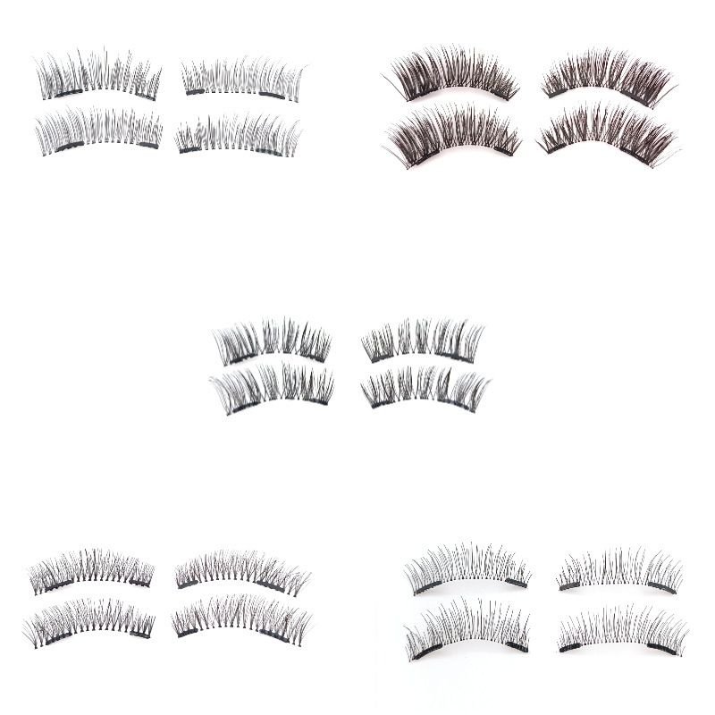 Women Simple Natural Sharpening Thick Simulation False Eyelash Two Pair