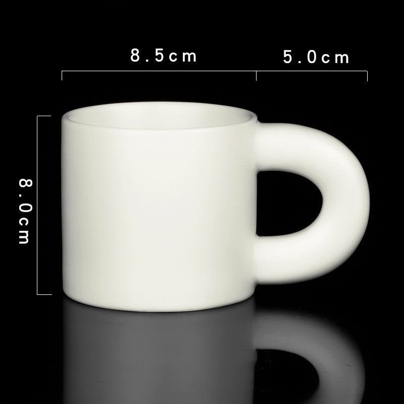 White Ceramic Mug Custom Logo Print