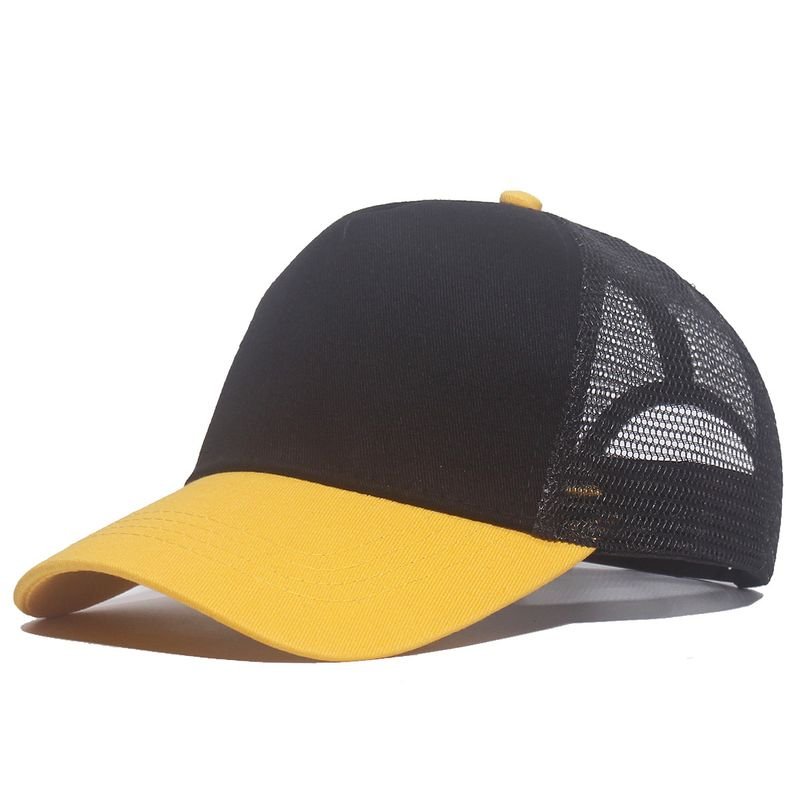 Summer Simple Fashion Mesh Breathable Color Matching Sunshade Cap