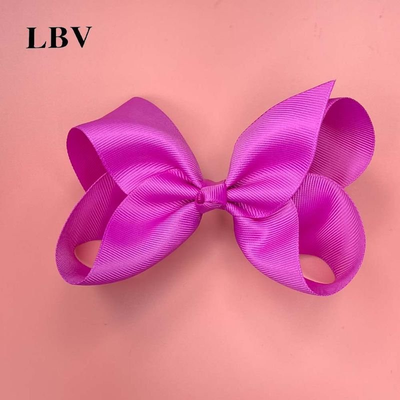 Kids Girls Cute Solid Color Bow Hairpin