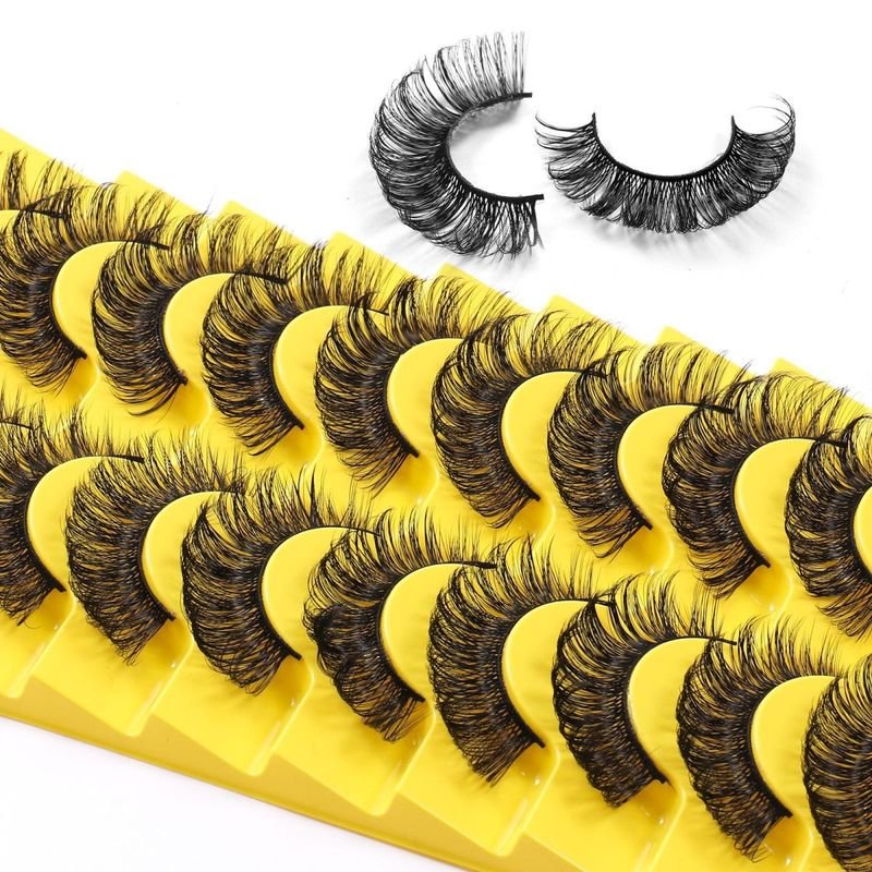 Women Simple Natural Soft Thick 10 Pairs Of False Eyelashes