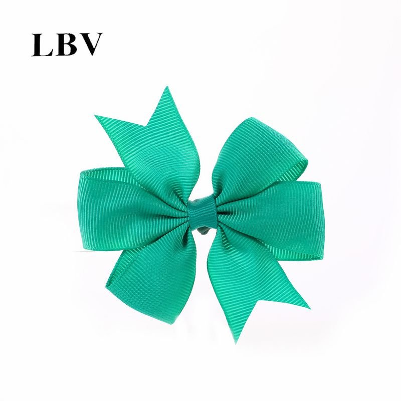 Kids Girls Cute Solid Color Bow Hairpin