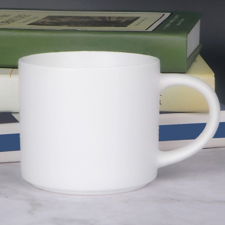 White Ceramic Mug Custom Logo Print