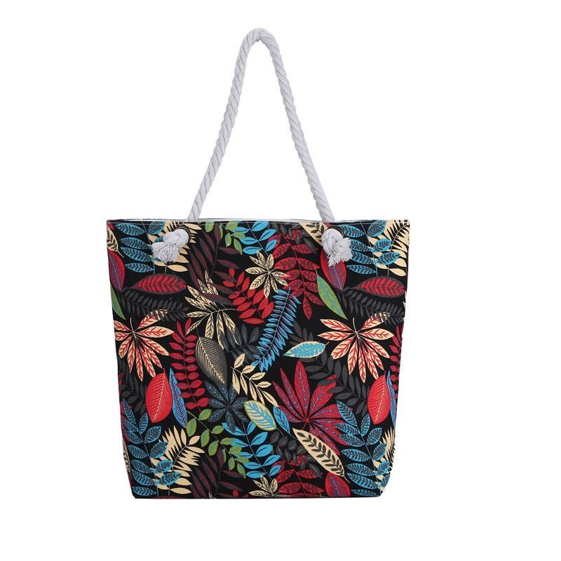 Bohemian Double-Face Printed Canvas Tote Bag
