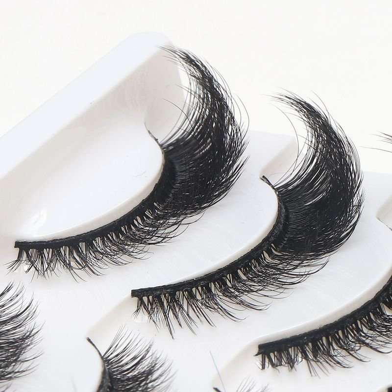 Women Simple Color Eye Tail Lengthening False Eyelashes