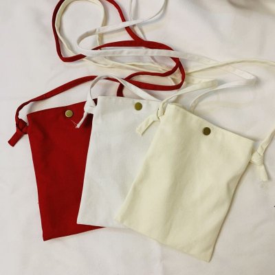 Women Simple Solid Color Canvas Crossbody Bag