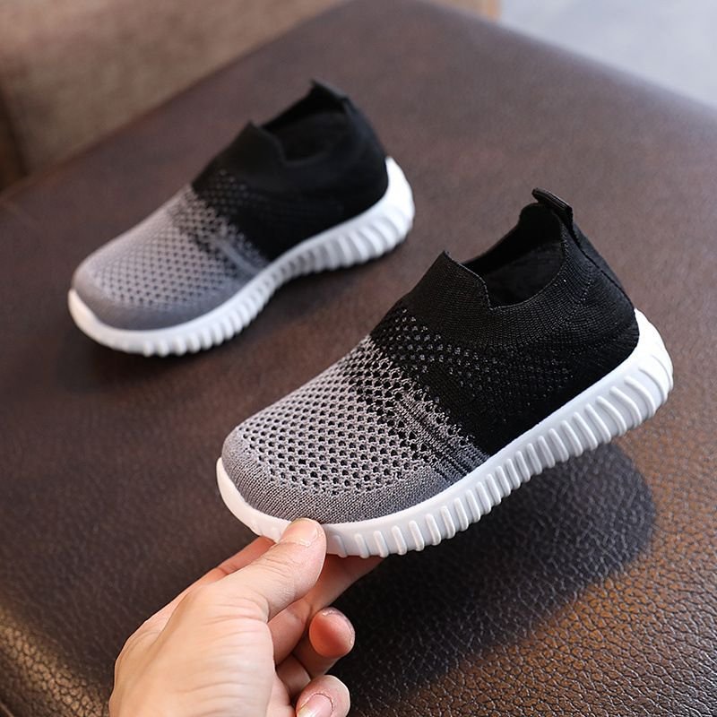 Children Kids Baby Fashion Girls Boys Casual Breathable Net Contrast Color Sneakers Shoes