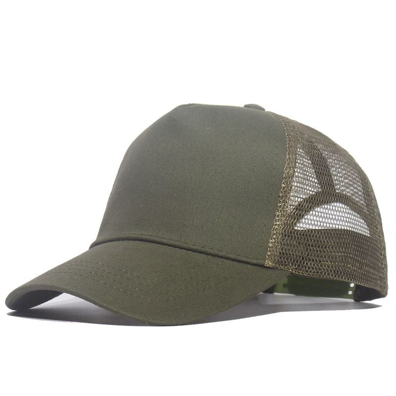 Summer Simple Fashion Mesh Breathable Color Matching Sunshade Cap