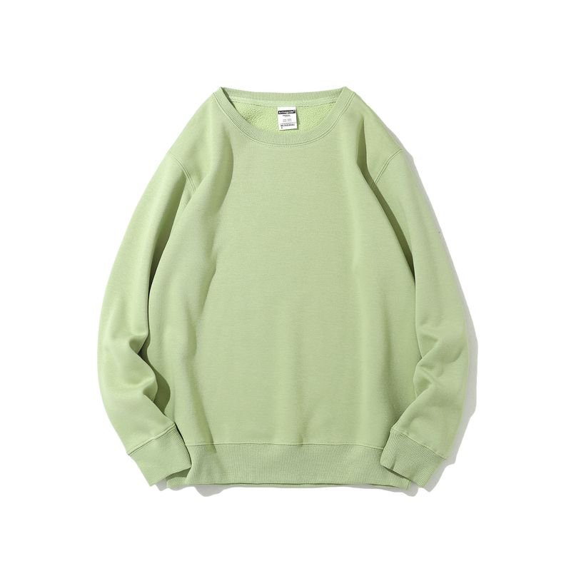 Men Casual 400g Thickened Heavy Fleece-Lined Crew Neck Sweatshirt Custom