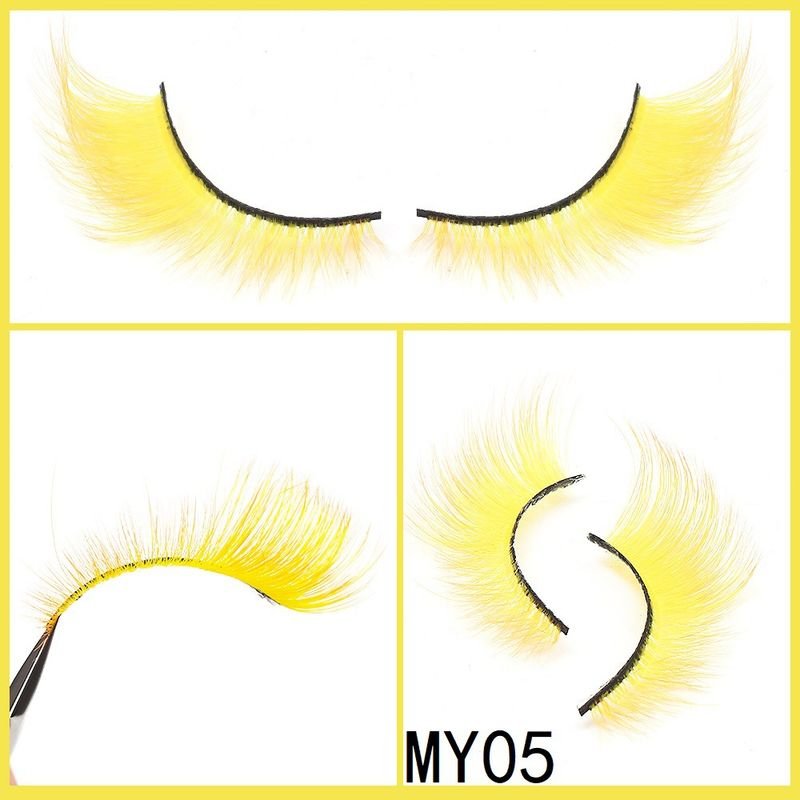 Women Simple Color Eye Tail Lengthening False Eyelashes