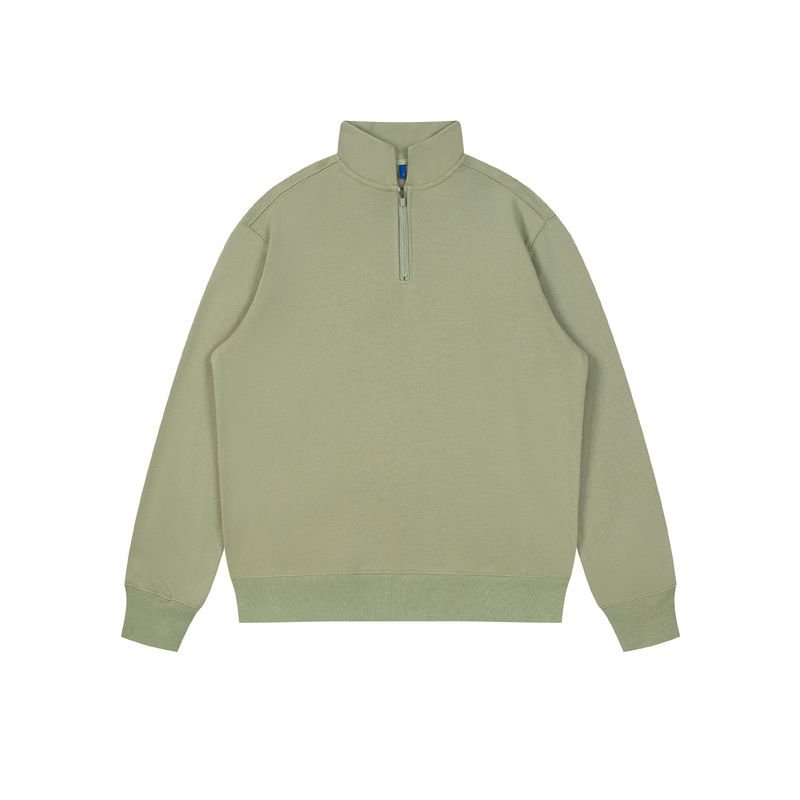 Custom Logo Heavy 350g Unisex Solid Color Stand Collar Sweatshirt