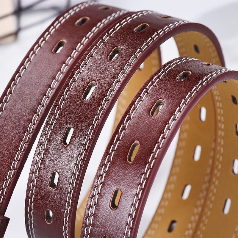 Retro Hollow Design Horseshoe Buckle Belt