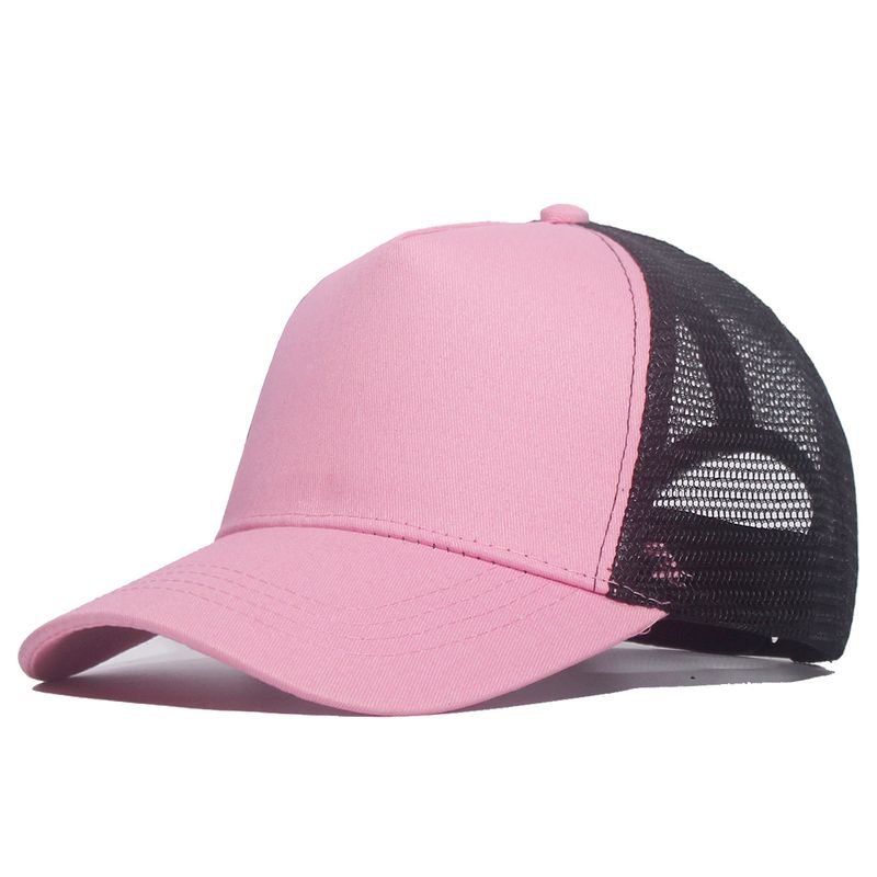 Summer Simple Fashion Mesh Breathable Color Matching Sunshade Cap